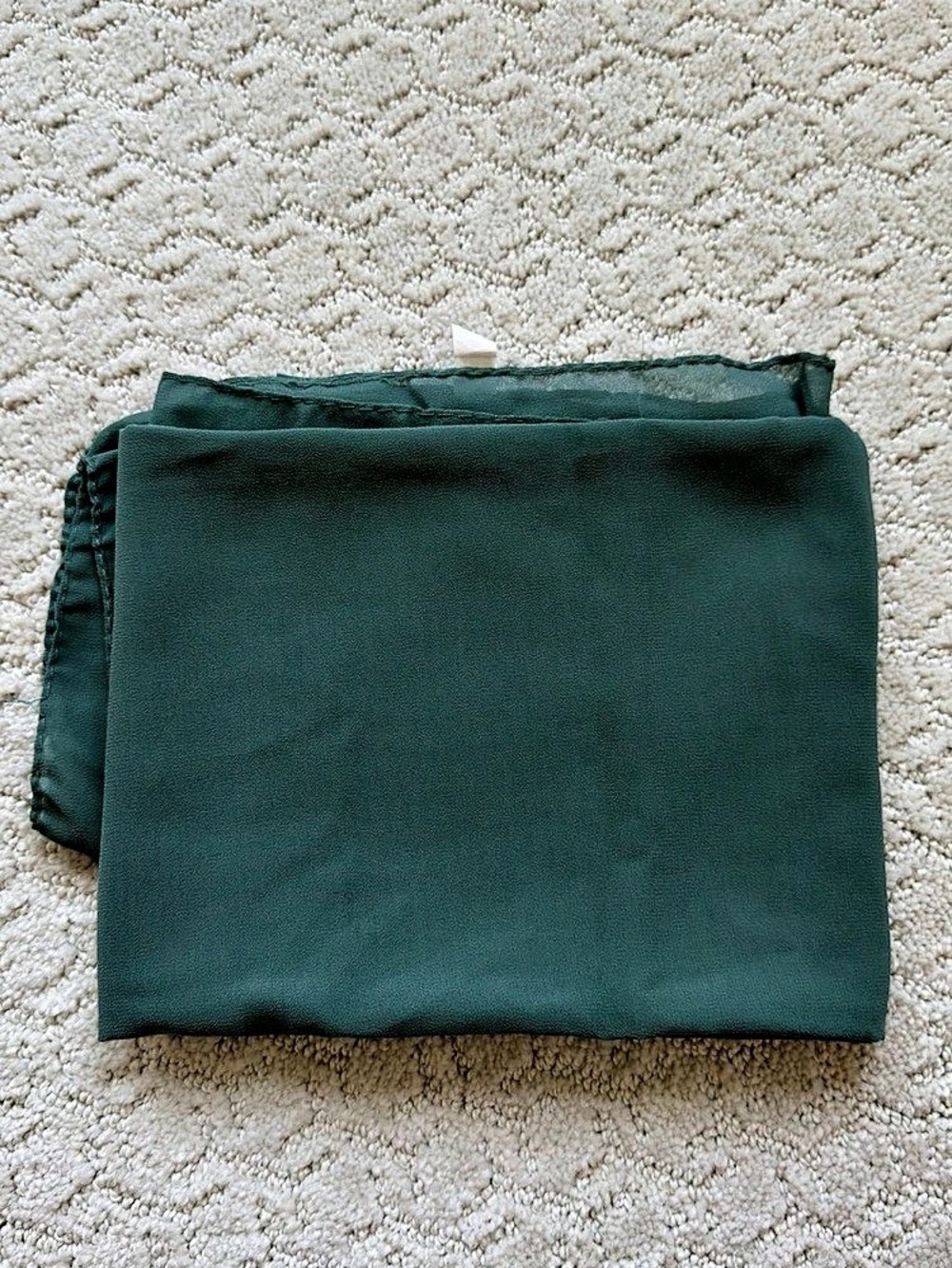 Green Chiffon Scarf